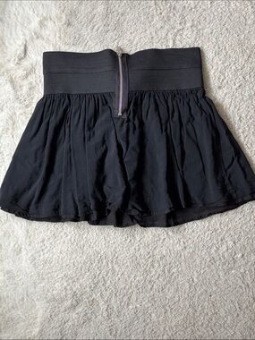 Wet Seal Black Mini Skirt with Back Zip